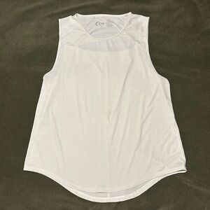 Zyia White Horizon Muscle Tank XL